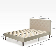 Load image into Gallery viewer, Shalini Upholstered Platform Bed Frame
