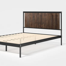 Load image into Gallery viewer, Wesley Metal and Wood Platform Bed Frame