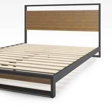 Load image into Gallery viewer, Suzanne Metal and Wood Platform Bed Frame
