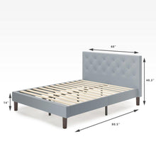 Load image into Gallery viewer, Shalini Upholstered Platform Bed Frame
