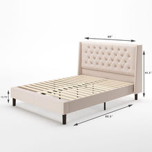 Load image into Gallery viewer, Desmond Upholstered Platform Bed Frame
