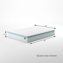 Load image into Gallery viewer, Mint Green Foam Hybrid Spring Mattress
