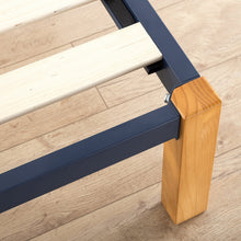Load image into Gallery viewer, Taylan Metal and Wood Platform Bed Frame
